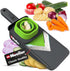 Mueller Handheld Vegetable V Slicer Salad Utensil, Perfect for Salad Zucchini Carrots Onions and All Vegetables, Make Low Carb/Paleo/Gluten-Free Meals, Adjustable Thickness