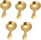 5Pcs Ice Cream Scoop, Mini Stainless Steel Short Handle Spoon for Tea Coffee Dessert Sugar Condiment Kids Eating(Gold)