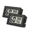 Mini Hygrometer Thermometer 2PCS Mini Digital Humidity Gauge, AikTryee Hygrometer Indoor Humidity Monitor, Temperature Humidity Gauge Meter for Humidors, Greenhouse, Garden, Cellar, Closet, Etc