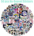 Gacha Life Set Backpack Bag Stickers Keychain Phone Holder Pins Poster Pillow Case (A)
