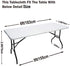 ABCCANOPY Spandex Open Back Table Cover 6 ft. Fitted Polyester Tablecloth Stretch Spandex Tablecover Table Toppers 30+ Colors