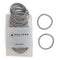 Heliums Gray Large Hair Elastics, 2.25 Inch 4mm Ponytail Holders, Match Your Hair Color Neutral Shades - 30 Pack