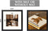 Golden State Art, 12x12 Picture Frame for 8x8 Display Photos with Ivory Mat Swivel Tabs, Glass Wide Molding, Collage Square Frames Wall Display - Horizontal/Vertical (Black, 1 Pack)