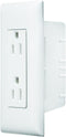 RV Designer S831, AC Contemporary Dual Outlet, Self Contained, Speedwire With Cover-Plate, White