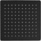 BESy 8 Inch Rain Shower Head, 8" Square Rainfall & High Pressure Stainless Steel Bath Showerhead, 1/16" Ultra Thin, Waterfall Full Body Coverage with Silicone Nozzle, Matte Black Finish