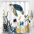 Miranda's Bridal Shower Curtain for Bathroom, Turtle Tortoise Printing Bathroom Decor with Hooks Waterproof Washable