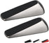 Upgraded Door Stoppers, Heavy Duty Door Stopper Wedge, Metal Material Door Jammer, Works on All Floor Surfaces , Non-Scratching Doorstops, Special for Home Office School Door( Silver, 2 Pack)