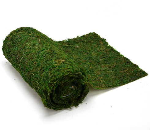 BYHER Dried Moss Table Runner for Party Garden Decoration, Dark Green