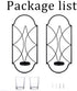 Sziqiqi Metal Wall Sconce Candle Holder Decor Set of 2 Wall Mounted Candle Sconces Holders with Glass, Candle Sconces Holder for Wall, Home Wall Art for Living Room Fireplace Yard Pathway, Black