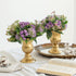 NUPTIO Pcs of 2 Metal Urn Planter Elegant Wedding Centerpieces Vase for Wedding Party Decoration, 16cm/6.3" Tall Trumpet Vase Flower Holder for Anniversary Ceremony