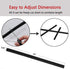 Oven Rack Shields - 4 Pack Heat Resistant Silicone Oven Rack Cover 14 inches Long Oven Rack Edge Protector, Protect Against Burns and Scars (Black)