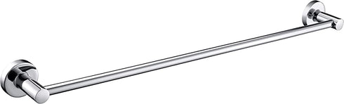 JiePai Bath Towel Bar Chrome, 18 Inch Stainless Steel Towel Rack Bathroom Towel Holder Wall Mount Kitchen Dish Cloth Hanger (Chrome, 18 Inch)