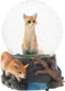 Elanze Designs Clever Fox Friends 100MM Musical Snow Globe Plays Tune Born Free