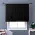 NICETOWN Blackout Curtain for Bathroom Windows - Adjustable Tie Up Shade Balloon Valance Blind (Rod Pocket Panel, 46 inches W x 63 inches L)