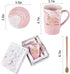 Best Mom Ever Coffee Mug for Mom Mother Mothers Day Mom Mug from Daughter Son Mom Coffee Mug 14Oz Pink Marble Mug with Exquisite Box Spoon Coaster