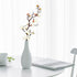 MINYULUA 6 Pieces Artificial White Plum Blossom Faux Flowers Silk Simulation Flowers Bouquet for Home Kitchen Office DIY Hotel Vase Centerpieces Decoration