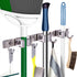 Mop Broom Holder Heavy Duty Hooks Hanger Wall Mount 17 Stainless Steel Organizer for Home Laundry Bathroom Kitchen Garage Garden Utility Tools Rack Storage Durable Piyl