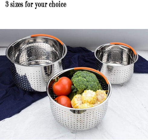 Steamer Basket for Instant Pot, Vegetable Steamer Basket Stainless Steel Steamer Basket Insert for Pots (3qt)