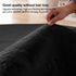 Rainlin Ultra Soft Fluffy Faux Fur Sheepskin Area Rug Modern 2x3 Shaggy Chair Couch Cover Seat Cushion Furry Beside Rugs Non-Slip Mat for Bedroom Floor Sofa Living Room, Black