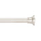 Amazon Basics Tension Curtain Rod, Adjustable 36-62" Width - Nickel, Bell Finial