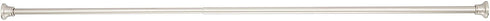 Amazon Basics Tension Curtain Rod, Adjustable 36-62" Width - Nickel, Bell Finial