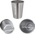 Food-grade Stainless Steel Metal Cups Premium Pint Cups With Straws Hot And Cold Drinking Cups For Home , Office and Outdoors Stackable Durable Drinking Cup 16 oz.(6 pack)
