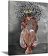 Black Queen Wall Art Africa America Poster Black Woman Love Music Canvas Wall Art Abstract Contemporary Canvas Matte Prints Painting Home Decor For Bedroom Living Room 16X24 Inch No Frame