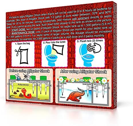 Septic Treatment, Tank Cleaner, Safe Enzyme and Bacteria for Best Septic Tank Treatment, Flush Toilet Closet with bio Active Organic Powder Monthly for Aerobic Odor and Sludge drainfield Control