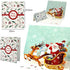 eZAKKA Christmas Cards, 3D Christmas Cards Pop Up Holiday Greeting Gifts Cards with Envelopes for Xmas Merry Christmas New Year, 5-Pack