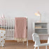 Globe Electric 67339 Novogratz x Globe Robin 16" Desk Lamp, Matte Rose, Matte Gold Arm, Clear Cord, in-Line On/Off Switch, Pink