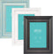 LaVie Home 4x6 Picture Frames (3 Pack, Assorted Colors) Rustic Wood Grain Photo Frame Set with High Definition Glass for Wall Mount & Table Top Display