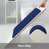 Memory Foam Soft Bath Mats - Non Slip Absorbent Bathroom Rugs Rubber Back Runner Mat for Kitchen Bathroom Floors 17" x 24", Navy Blue