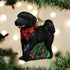 Old World Christmas Ornaments Black Doodle Dog Glass Blown Ornaments for Christmas Tree