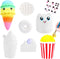 7Pcs Arts and Crafts for Girls, DIY Dessert Paint Your Own Squishies Kit! Gifts for Craft Lovers Kids Top Christmas Toys. Jumbo Slow Rise Squishies Stress Relief for Adult, with Decorating Stickers