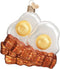 Old World Christmas Ornaments: Bacon And Eggs Glass Blown Ornaments for Christmas Tree