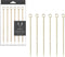 Viski Gold Cocktail Picks, Set of 6 Stainless Steel Drink Picks, Barware Accessories, 4.25€³