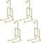 HOHIYA Tea Cup and Saucer Display Stand Holder Rack Teacup Easel Twist Wire (Gold,Pack of 4)
