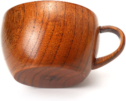 Emoyi Wood Coffee Mug Wooden Mug Tea Cup 100ml,Set of 2
