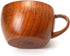 Emoyi Wood Coffee Mug Wooden Mug Tea Cup 100ml,Set of 2