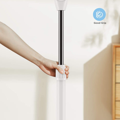 PELONIS 2021 16'' Pedestal Remote Control Oscillating Stand Up Fan 7-Hour Timer, 3-Speed and Adjustable Height, PFS40A4BWW, Supreme 16"-White