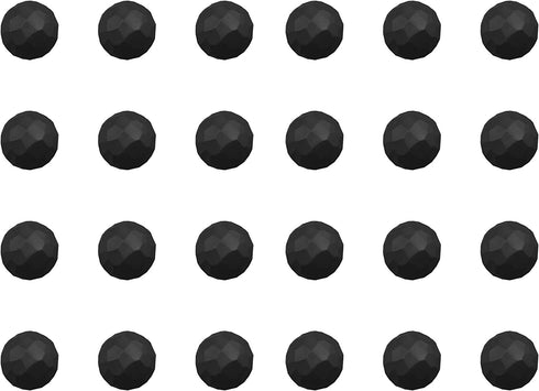 24 PCS Magnetic Garage Door Clavos- Decorative Hardware for House and Door Entry- Magnet Mount, 1 Inch, Black