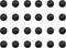 24 PCS Magnetic Garage Door Clavos- Decorative Hardware for House and Door Entry- Magnet Mount, 1 Inch, Black