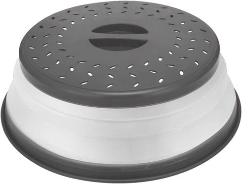 Microwave Cover for Food Collapsible Microwave food cover BPA Free Gray