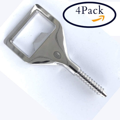 Bottle Opener for DIY Craft and Handmade by North Star Knife and Ulu (Square Opener (4ct))