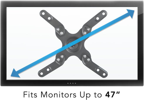Mount-It! TV Wall Mount Monitor Bracket with Full Motion Articulating Tilt Arm, 15" Extension Arm Fits 17 19 20 22 23 24 26 27 28 29 30 32 35 37 39 42 47 LCD LED Displays up to VESA 200x200