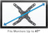 Mount-It! TV Wall Mount Monitor Bracket with Full Motion Articulating Tilt Arm, 15" Extension Arm Fits 17 19 20 22 23 24 26 27 28 29 30 32 35 37 39 42 47 LCD LED Displays up to VESA 200x200
