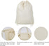 2 Pcs Canvas Laundry Bags with Carrying Handles & Drawstring Closure, Machine-washable Laundry Lining Bags for Laundry Hamper or Baskets