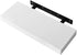 SONGMICS Floating Wall Shelf 15.7 inch, Easy Install for Decorative Display Corner Invisible Bracket Support, White ULWS14WT