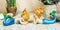 Ebros 4.25" Wide Colorful Nautical Ocean Mermaid Mergirls Under The Sea Miniature Figurines Set of 2 Fantasy Mermaids Sirens of The Seas Figurines Fairy Garden Collectibles