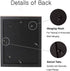 UMICAL 8.5x11 Shadow Box Display Case Black Wooden Shadow Box Frame with Linen Board and Stick Pins Memorabilia Awards Medals Photos Tickets Art Bouquet Memory Box for Keepsakes